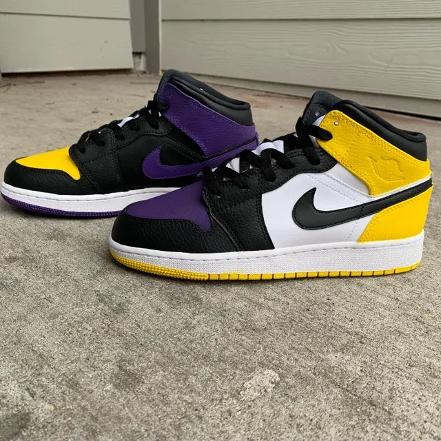 Custom Air Jordan 1 Purple Days Yellow Nights