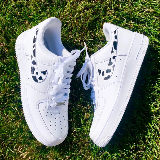 Custom Air Force 1 Cow Print 🐄