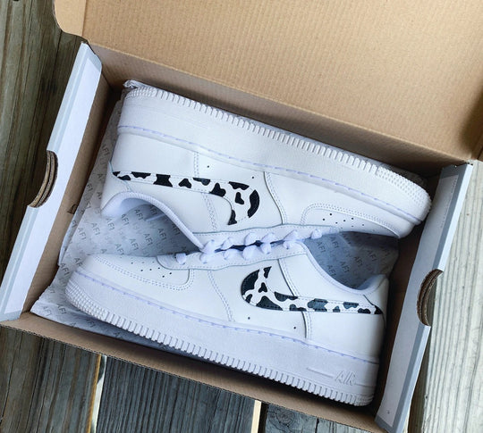 Custom Nike Air Force 1 Cow Print