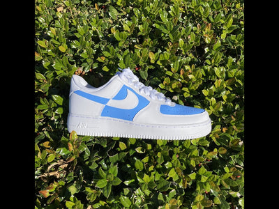 Custom Air Force 1 Blue Bonnet Color Block