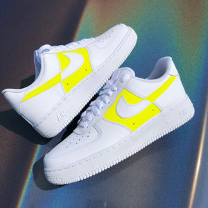 Custom Air Force 1 Colorblock Yellow