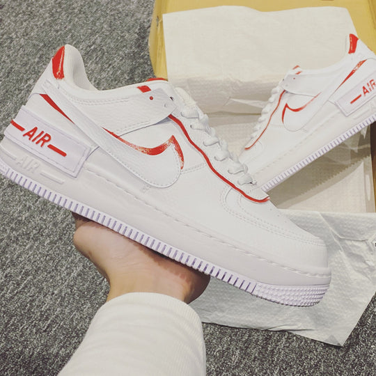 RED CUSTOM AIR FORCE 1 SHADOW