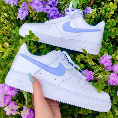 Custom Air Force 1 Lavender Pastel 💜💙