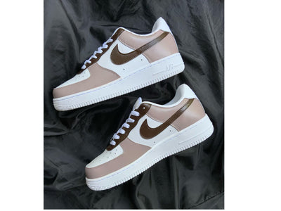 Gray Brown Air Force 1 Custom