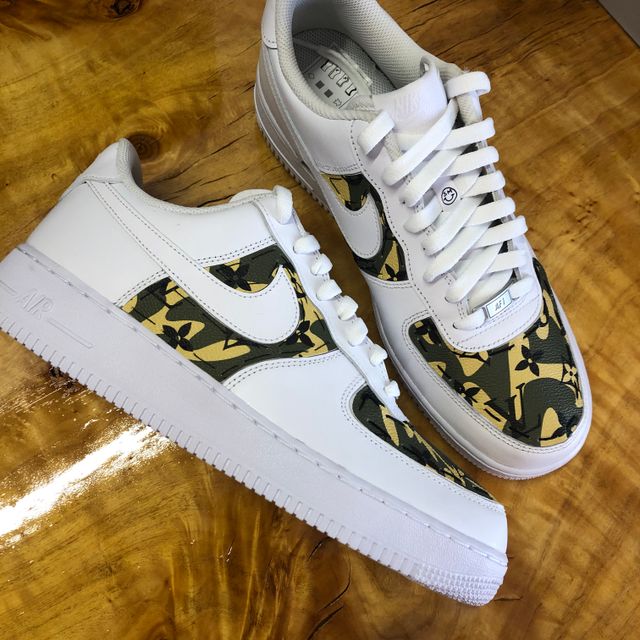 Custom Air Force 1 CAMO LEATHER â Lilaccustom