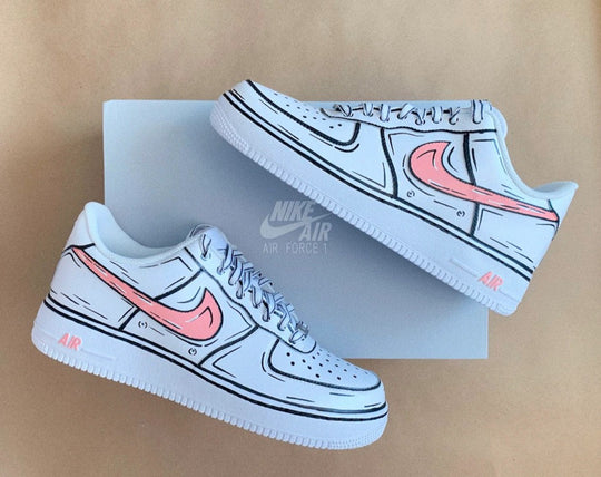 Cartoon Nike Air Force 1 Custom Shoes (Made To Order) Custom Sneakers