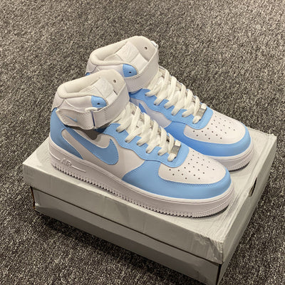 BABY BLUE AIR FORCE 1 MID CUSTOM