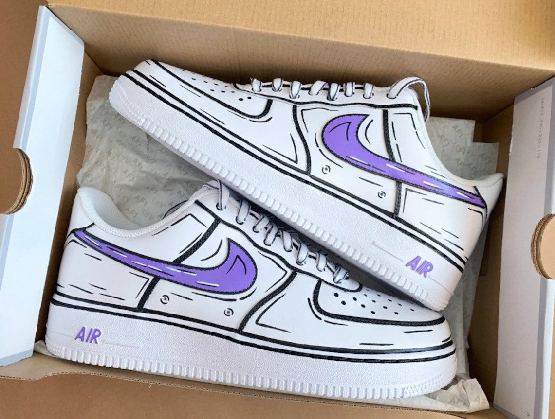Cartoon Nike Air Force 1 Custom Shoes (Made To Order) Custom Sneakers
