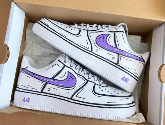 Cartoon Nike Air Force 1 Custom Shoes (Made To Order) Custom Sneakers