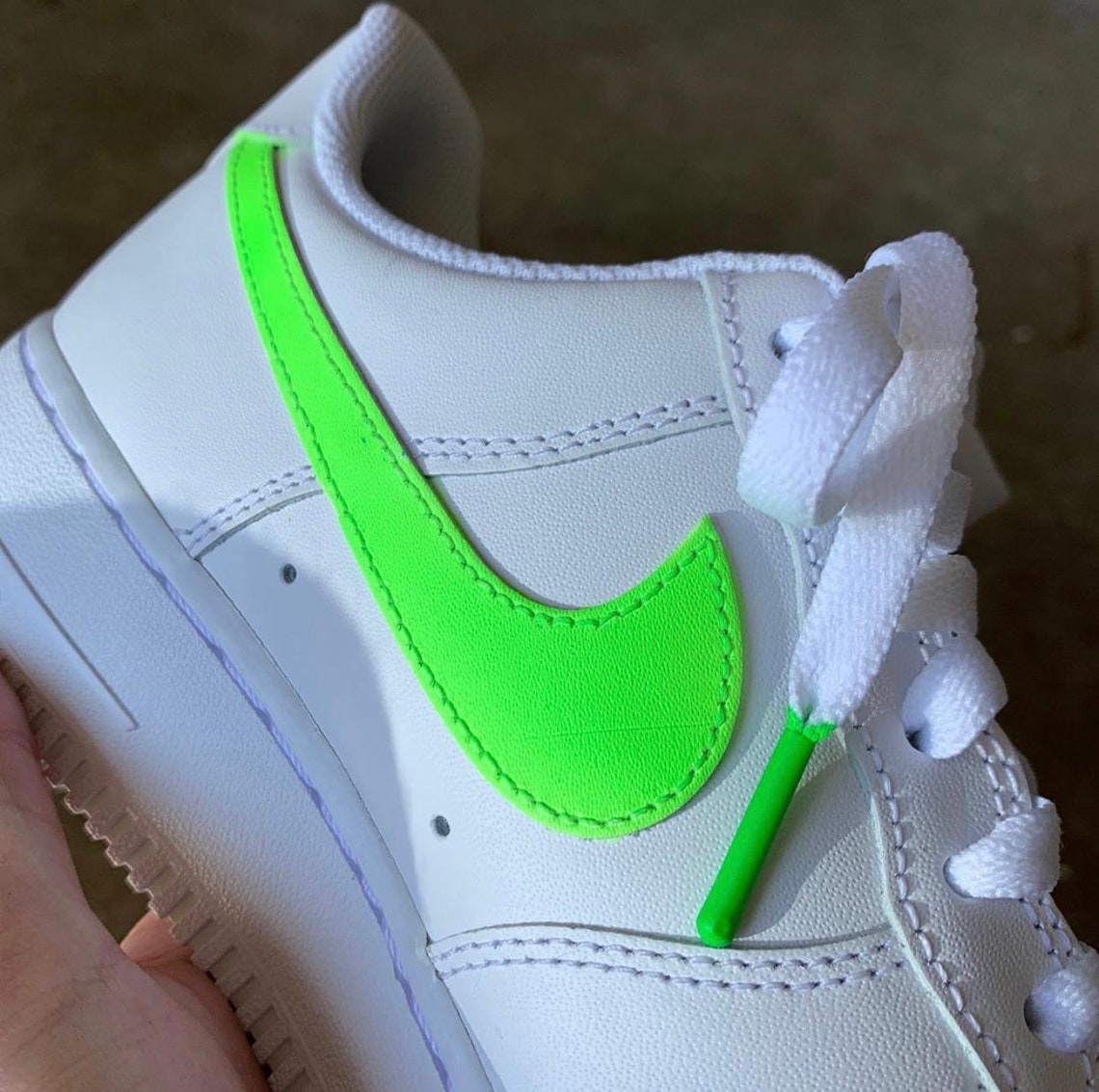 Custom Air Force 1's Pastel Light Green