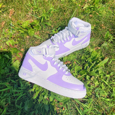 Lilac Custom Nike Air Force 1 Mid Light Purple