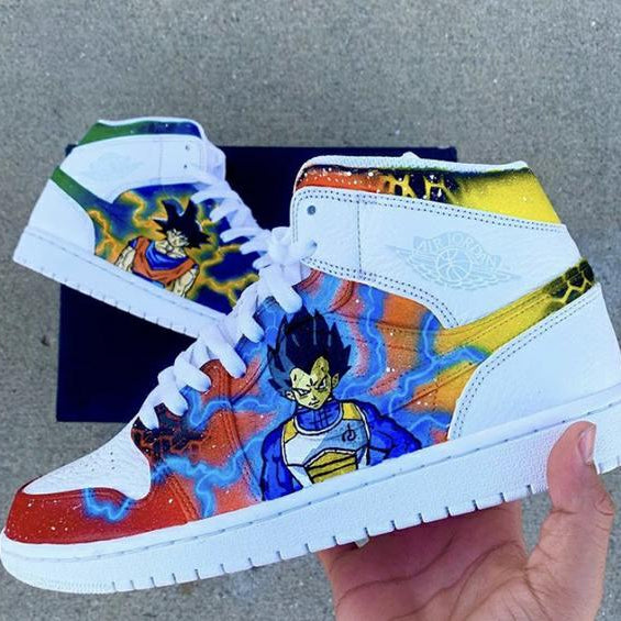 Custom Air Jordan 1 Dragon Ball Saiyan