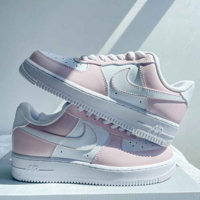 Custom Air Force 1 Swoosh Baby Pink