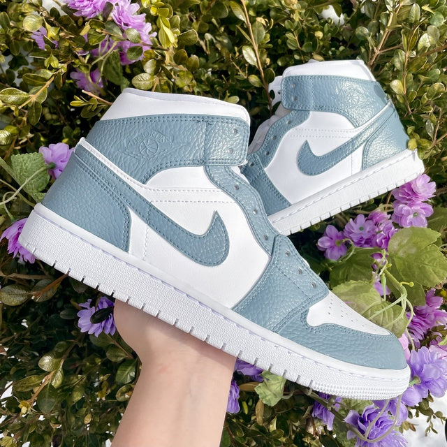 Custom Air Jordan 1 Grey Rey Colorblock 🖤