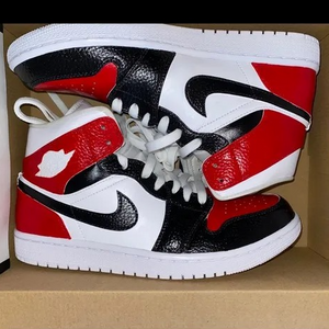 Red Black Air Jordan 1 Custom