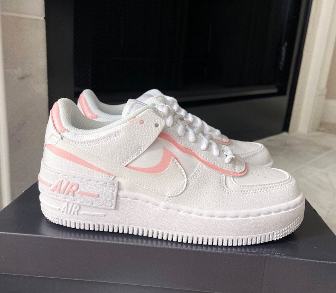 Custom Nike Air Force 1 Shadow Colors Baby Pink