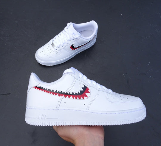 Custom Air Force 1 Bape Shark Teeth