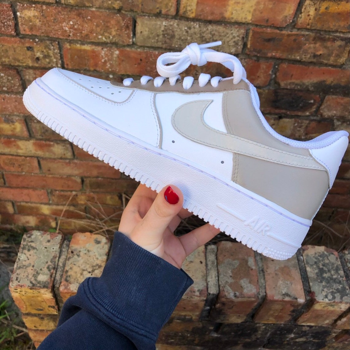 Custom Air Force 1 Beige â Lilaccustom