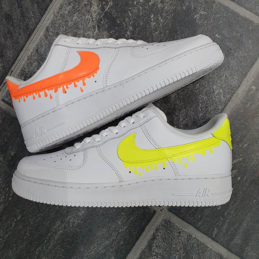 Custom Air Force 1 Yellow orange